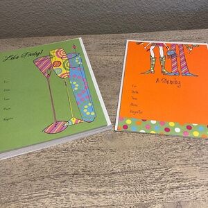 Party Invitations Card Set Let’ Party Shindig - 14 Invitations 14 Envelopes NEW